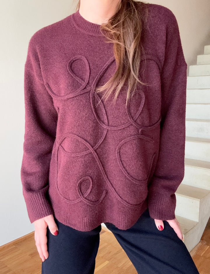 Pullover - Burgunder