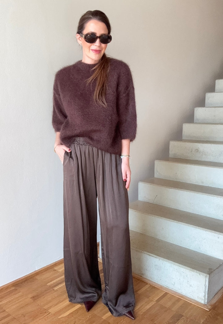 Satinhose - Schoko