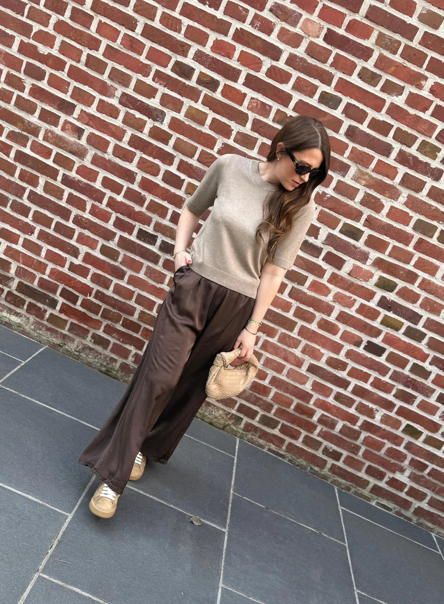 Satinhose - Schoko