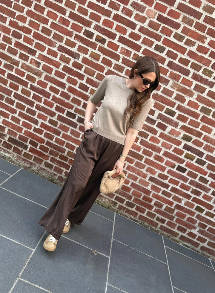 Satinhose - Schoko