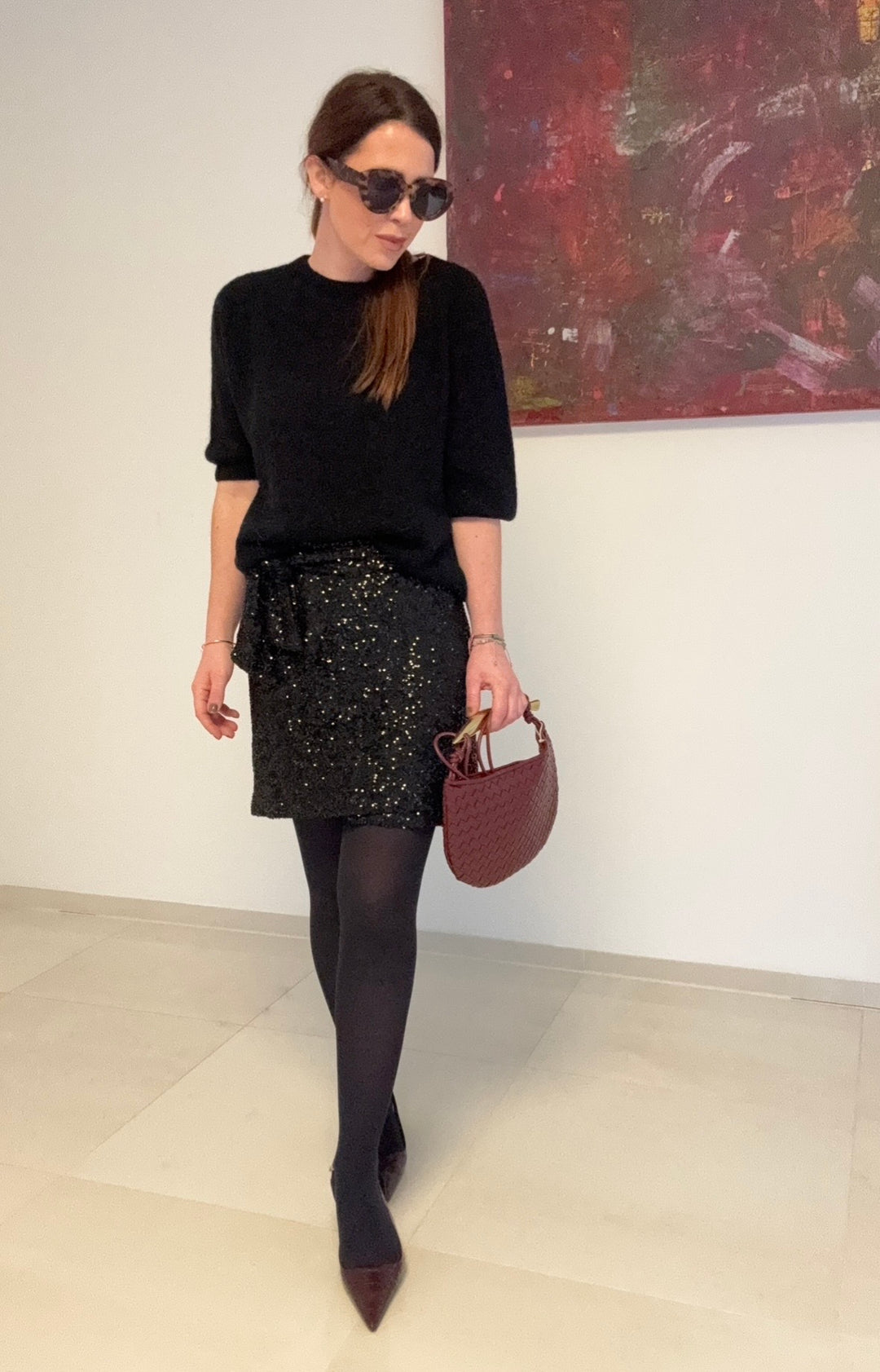 Wickelminirock - Schwarz