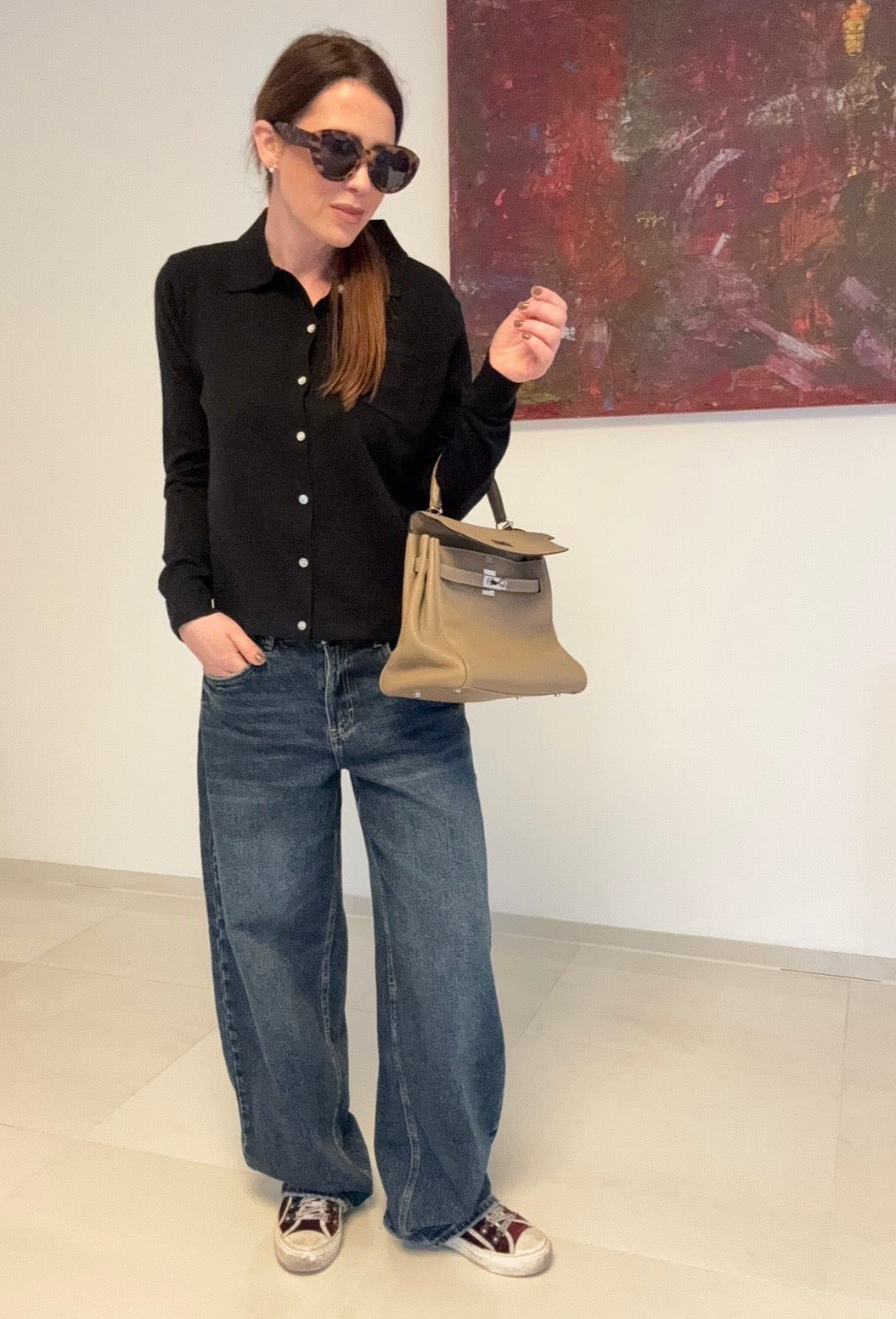 Basic-Cardigan - Schwarz