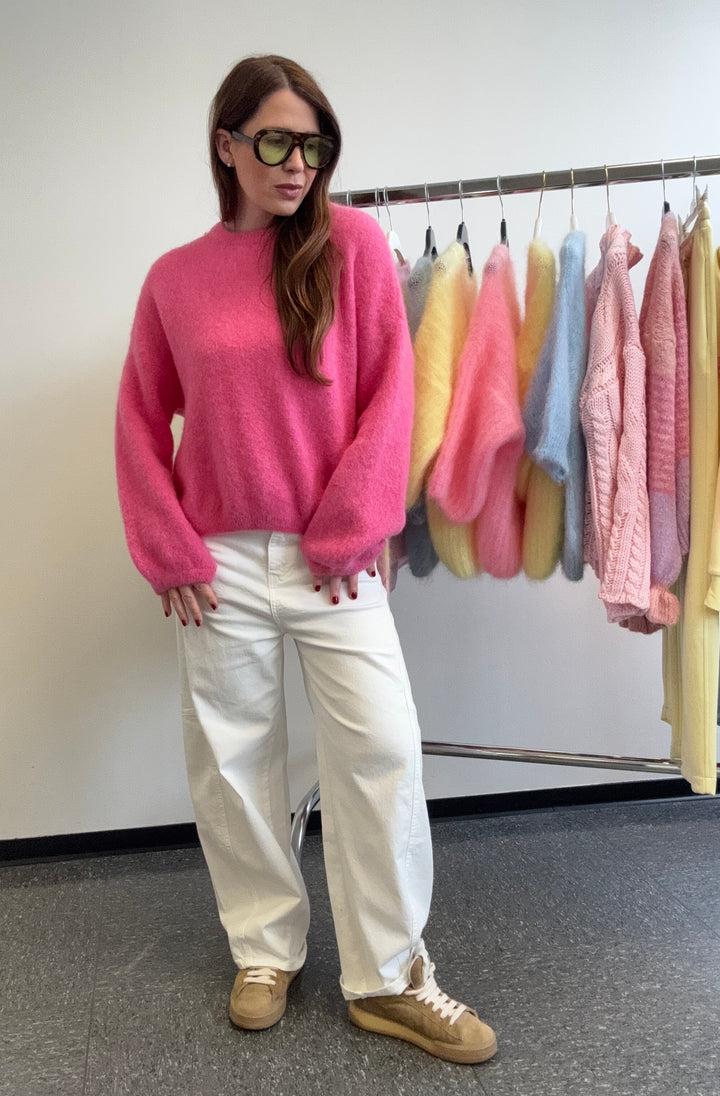 Alpaka-Pullover - Pink