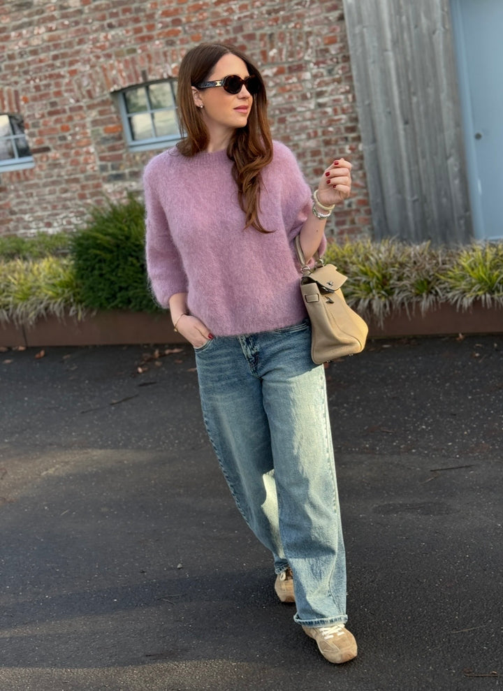 Mohair Shirt - Flieder/Rosa