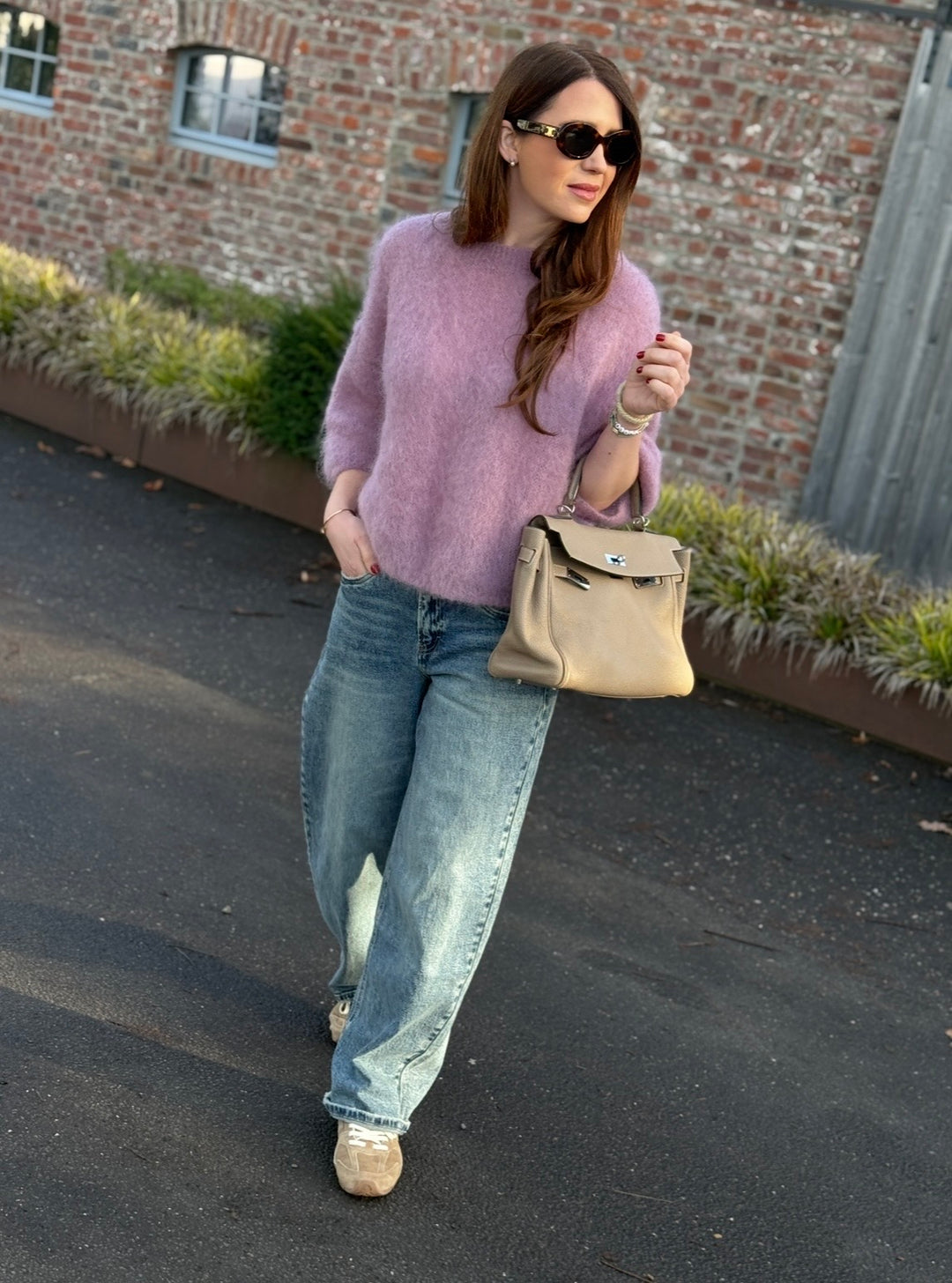 Mohair Shirt - Flieder/Rosa