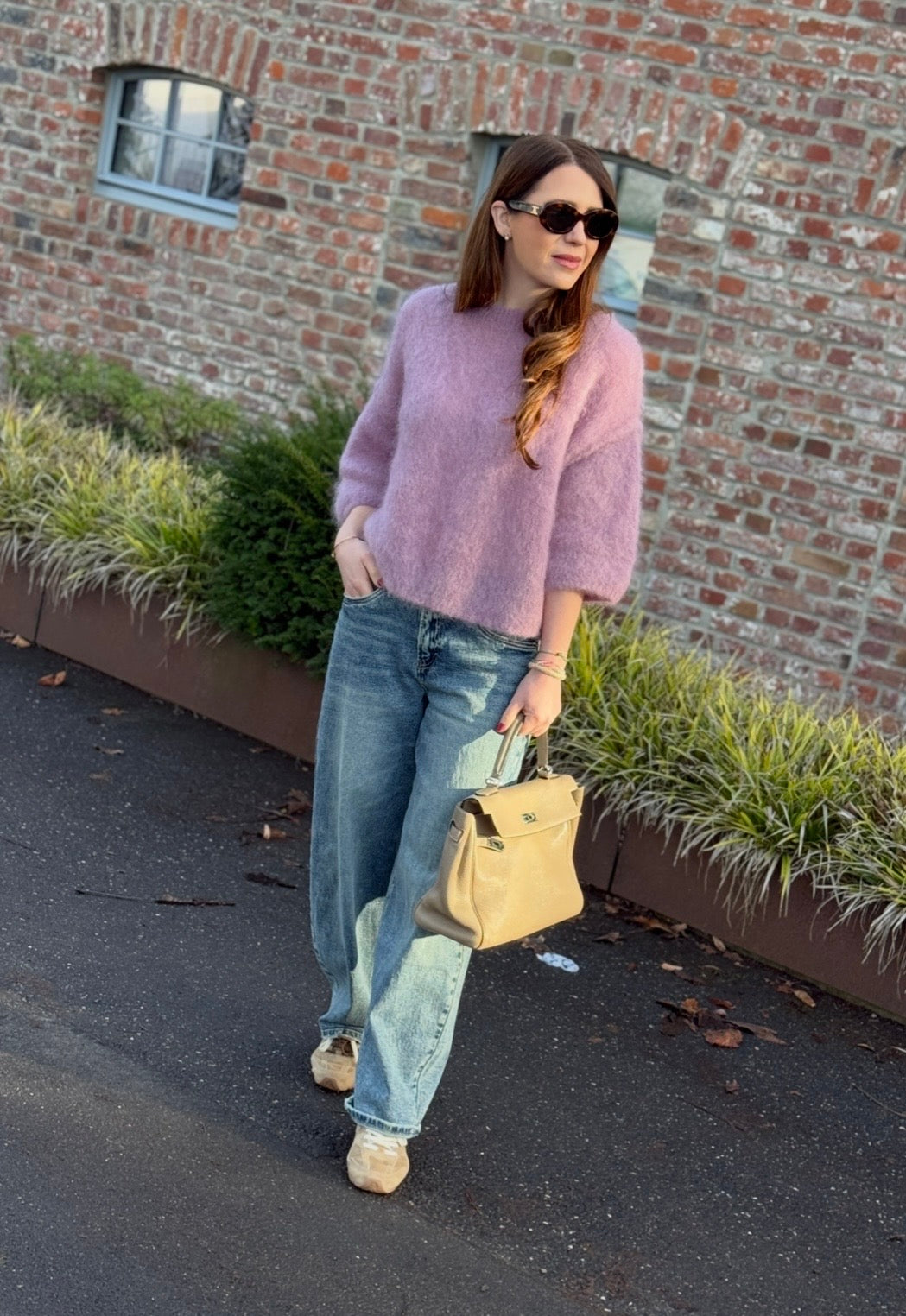 Mohair Shirt - Flieder/Rosa