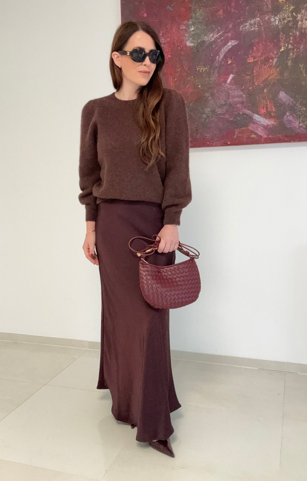 Verspielter Pullover - Braun