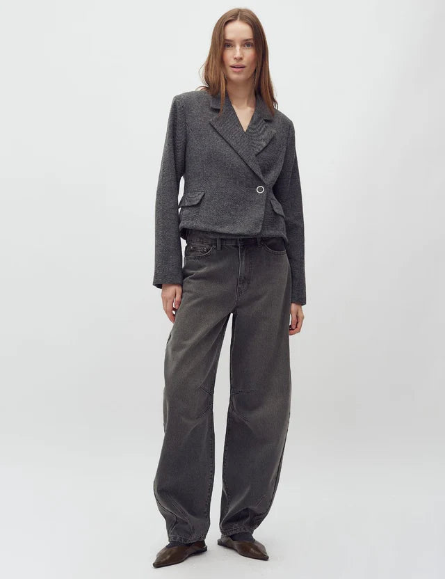 Weite Jeans Grau (fällt größer aus)