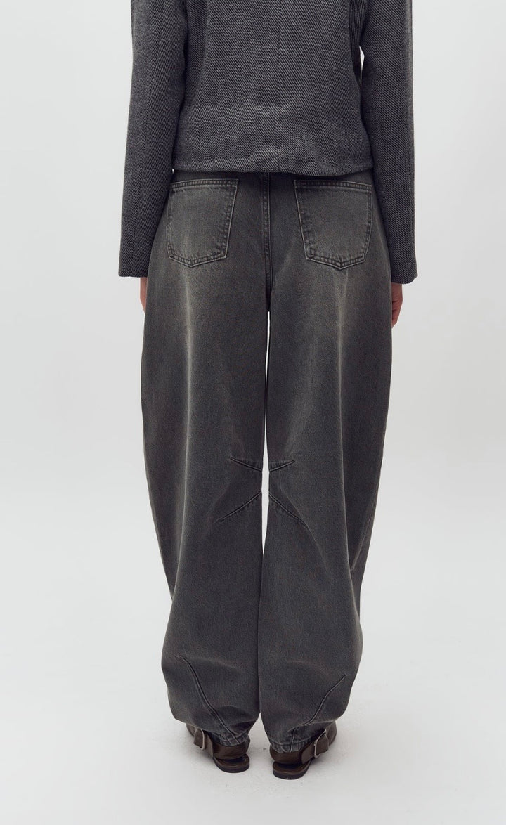 Weite Jeans Grau (fällt größer aus)