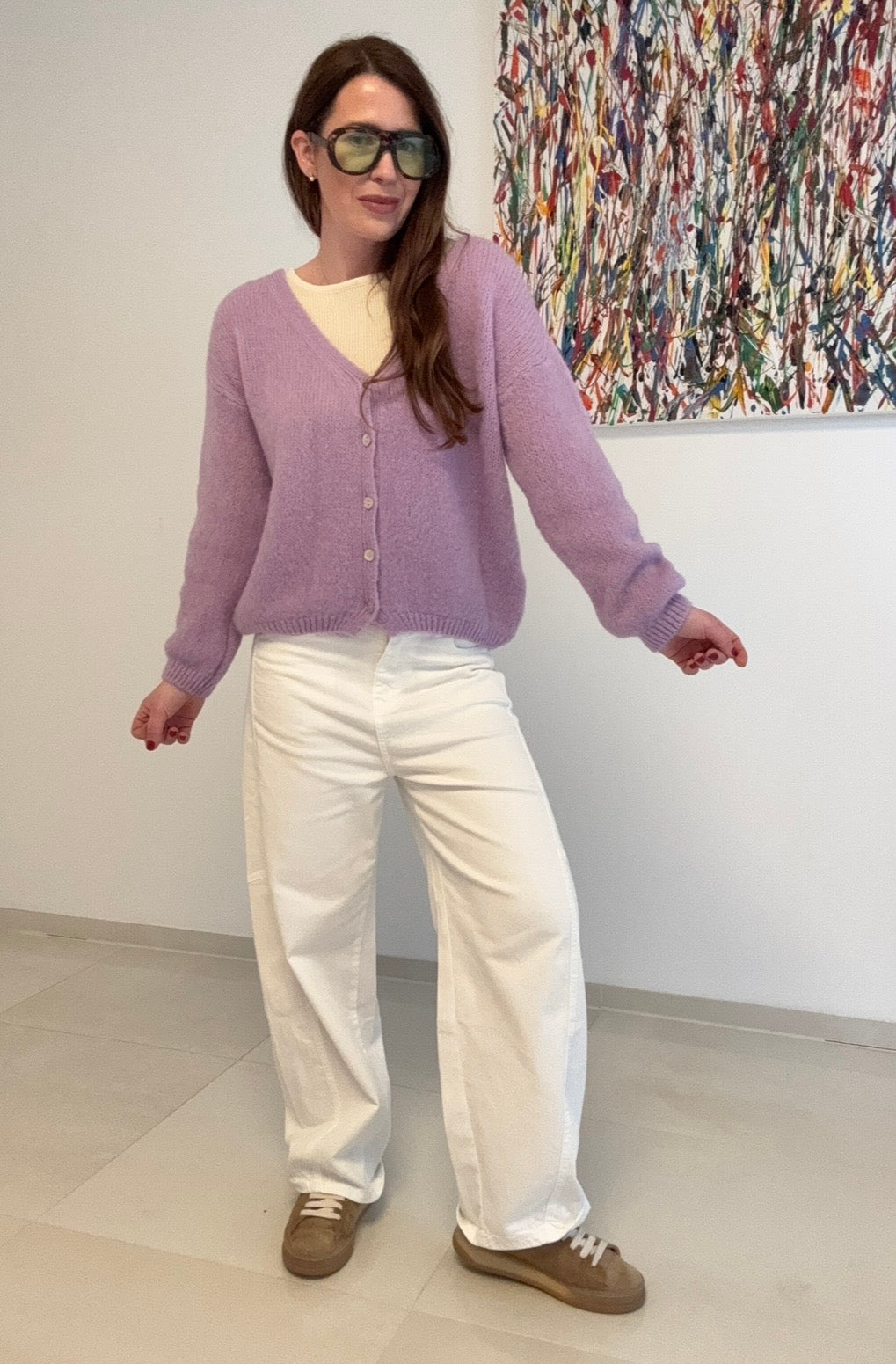 Cardigan - Flieder