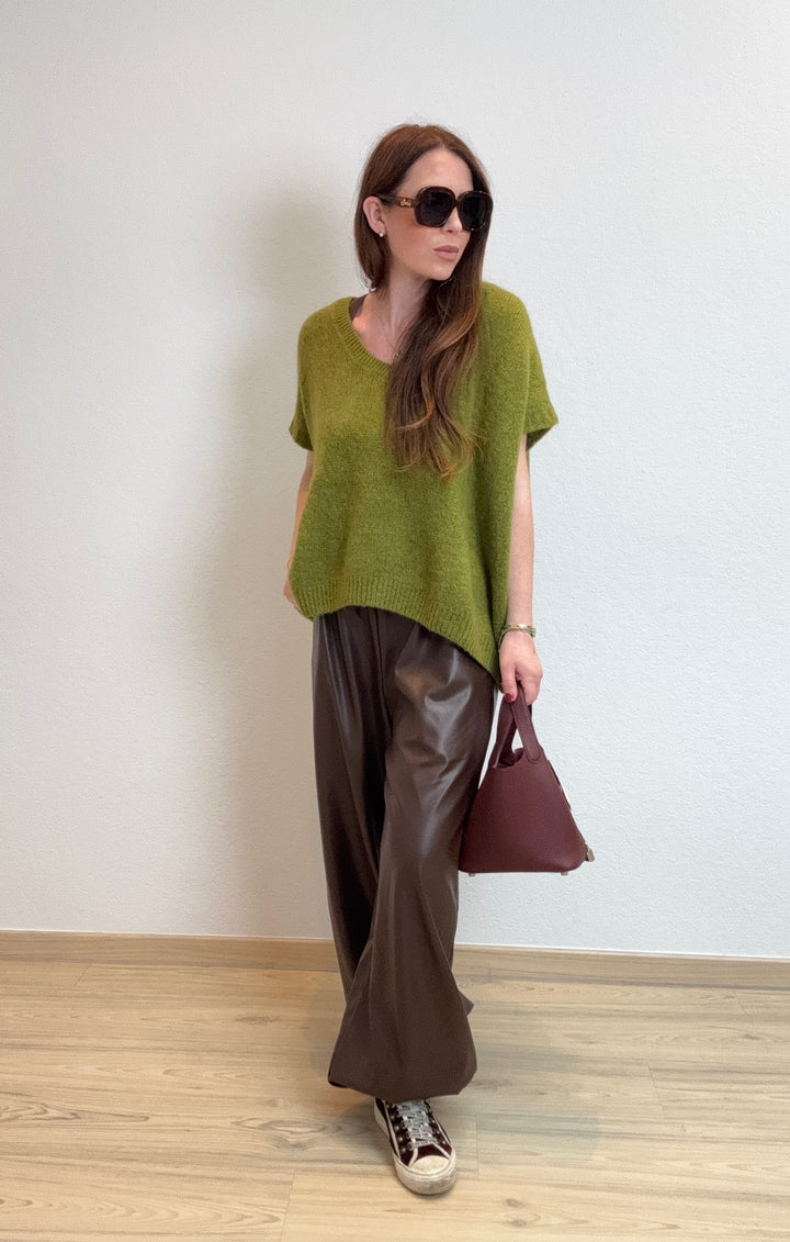 Mohair-Pullunder - Grün