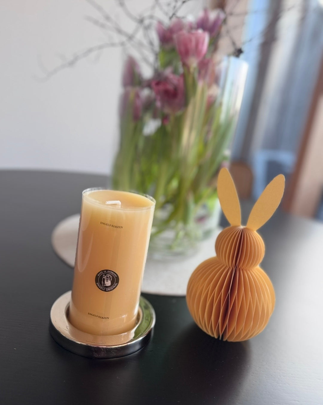 Kerze - Gelb (15 cm)