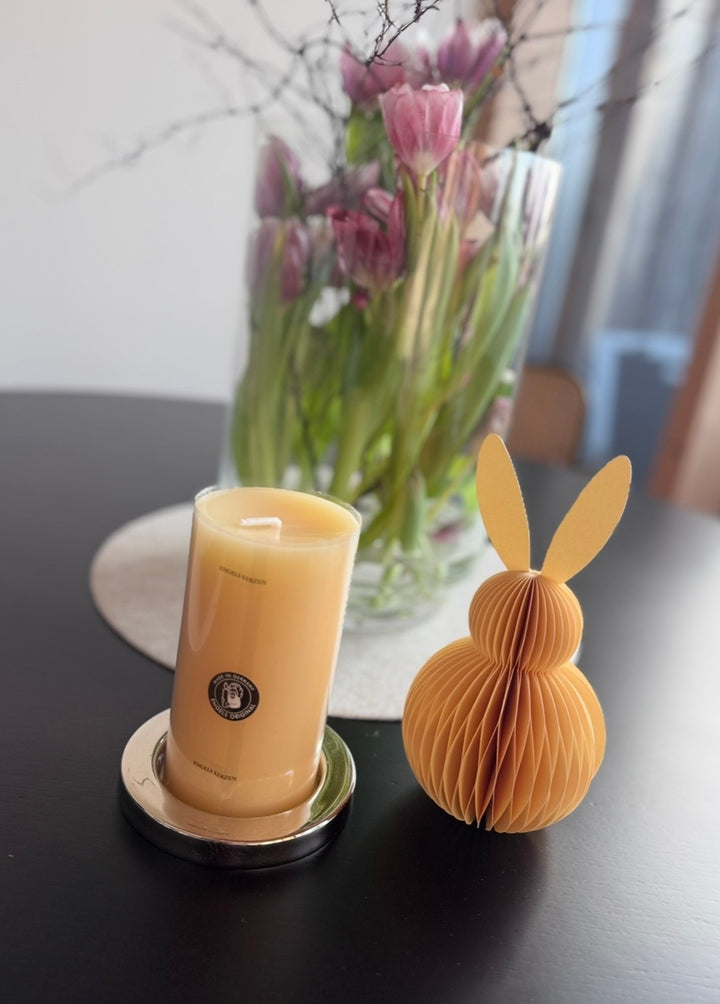 Hase aus Papier - Gelb