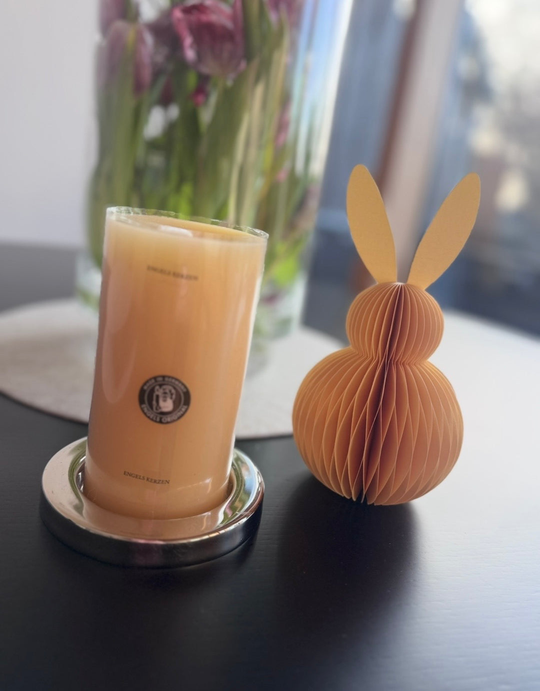 Hase aus Papier - Gelb