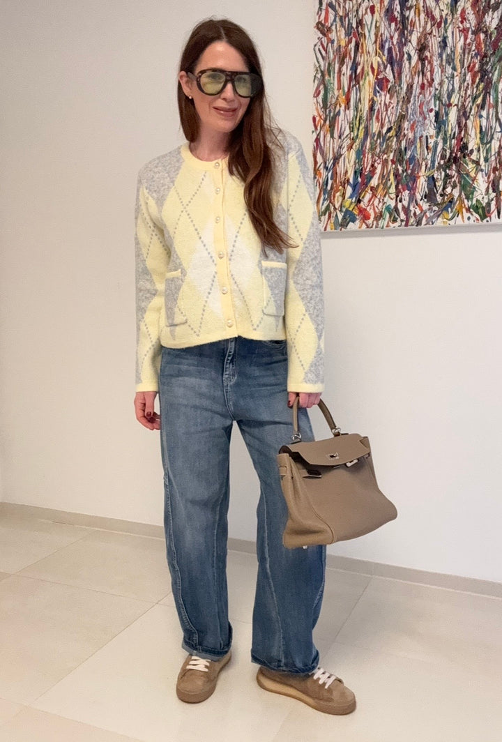 Barrel-Jeans - Hellblau