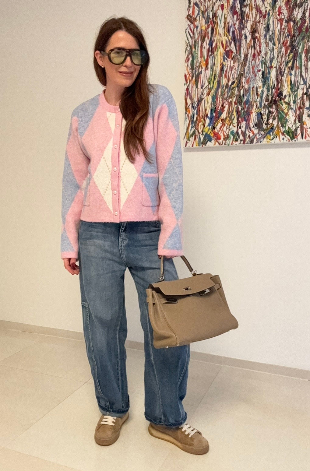 Barrel-Jeans - Hellblau