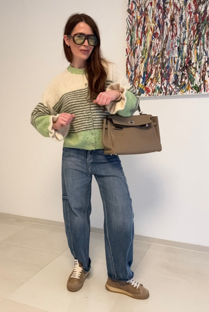Barrel-Jeans - Hellblau