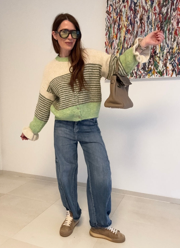 Barrel-Jeans - Hellblau