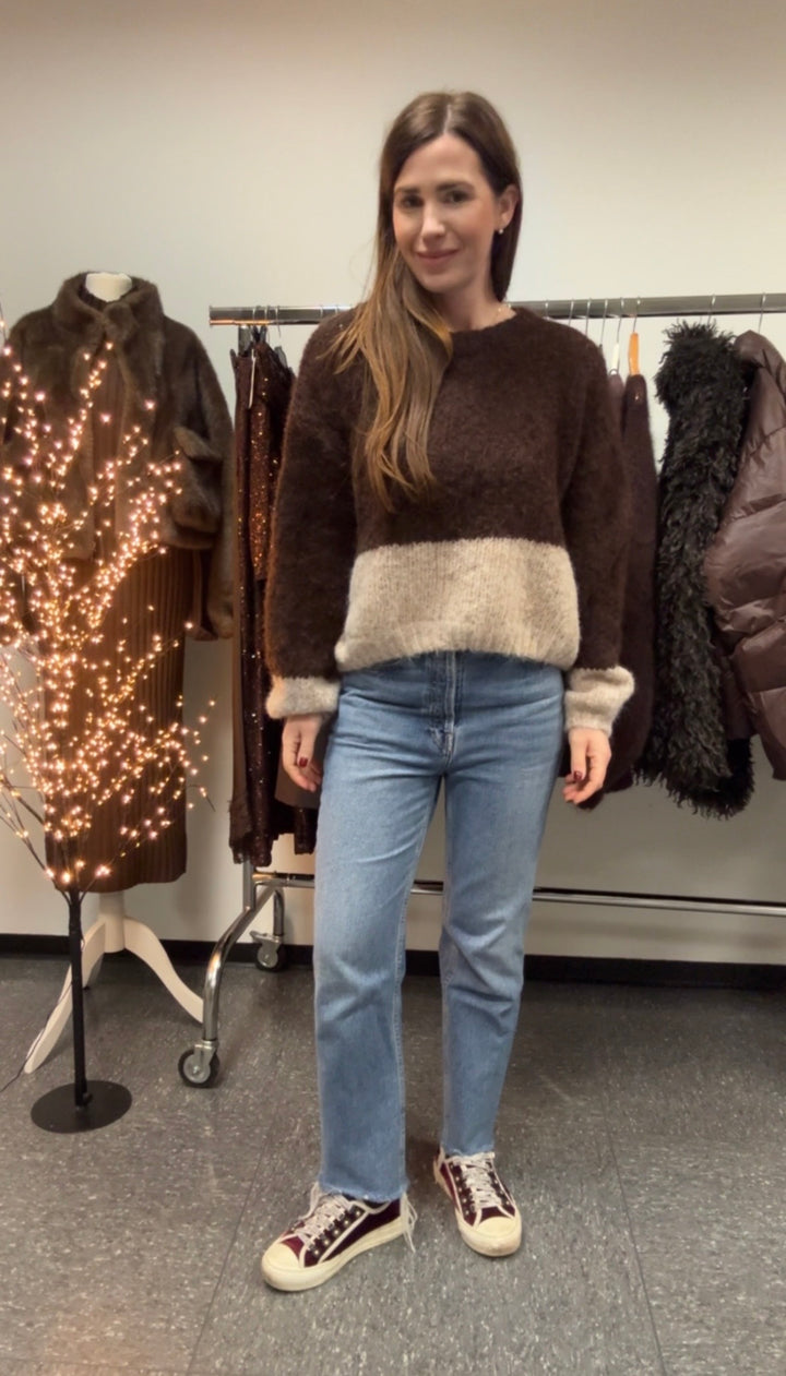 Pullover - Braun/Beige