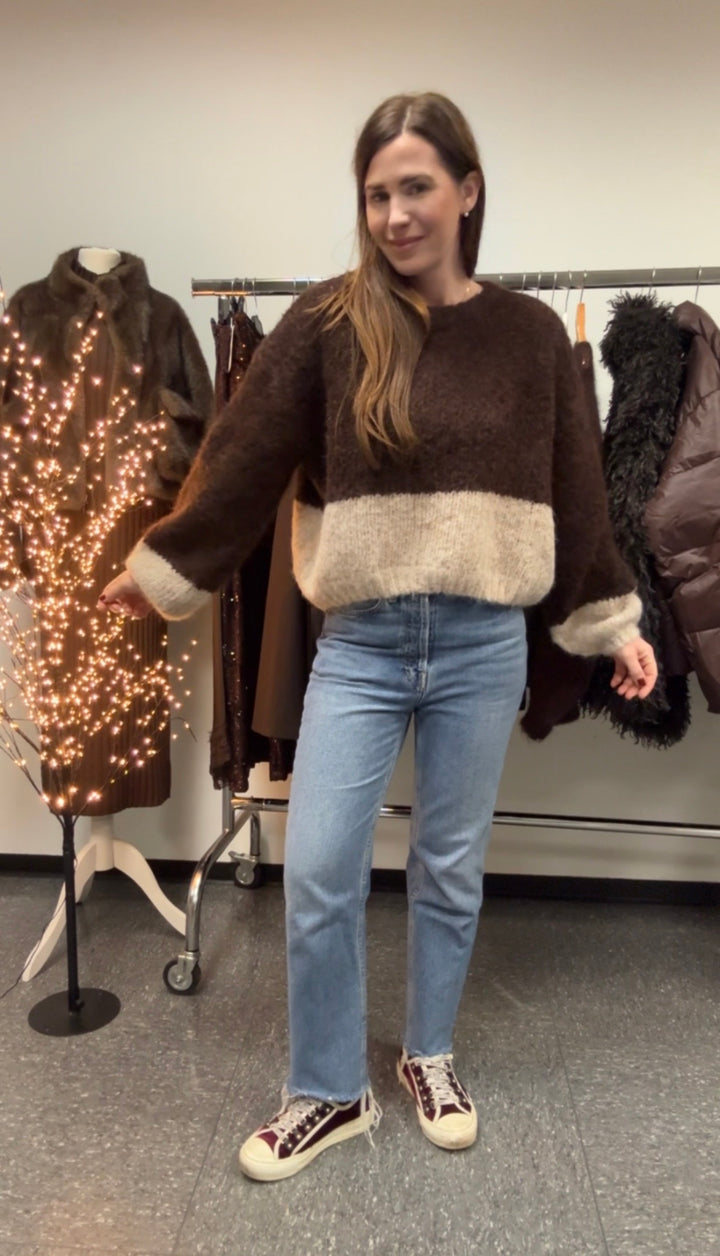 Pullover - Braun/Beige
