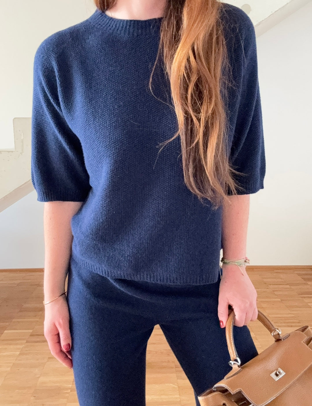 Strickshirt - Navy
