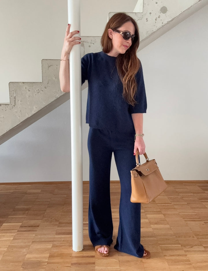 Strickshirt - Navy