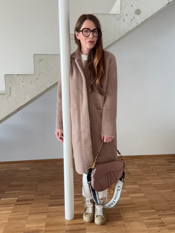Maxi-Mantel - Beige