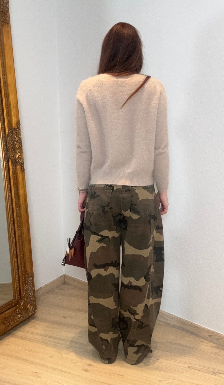 Barrel-Jeans mit Print