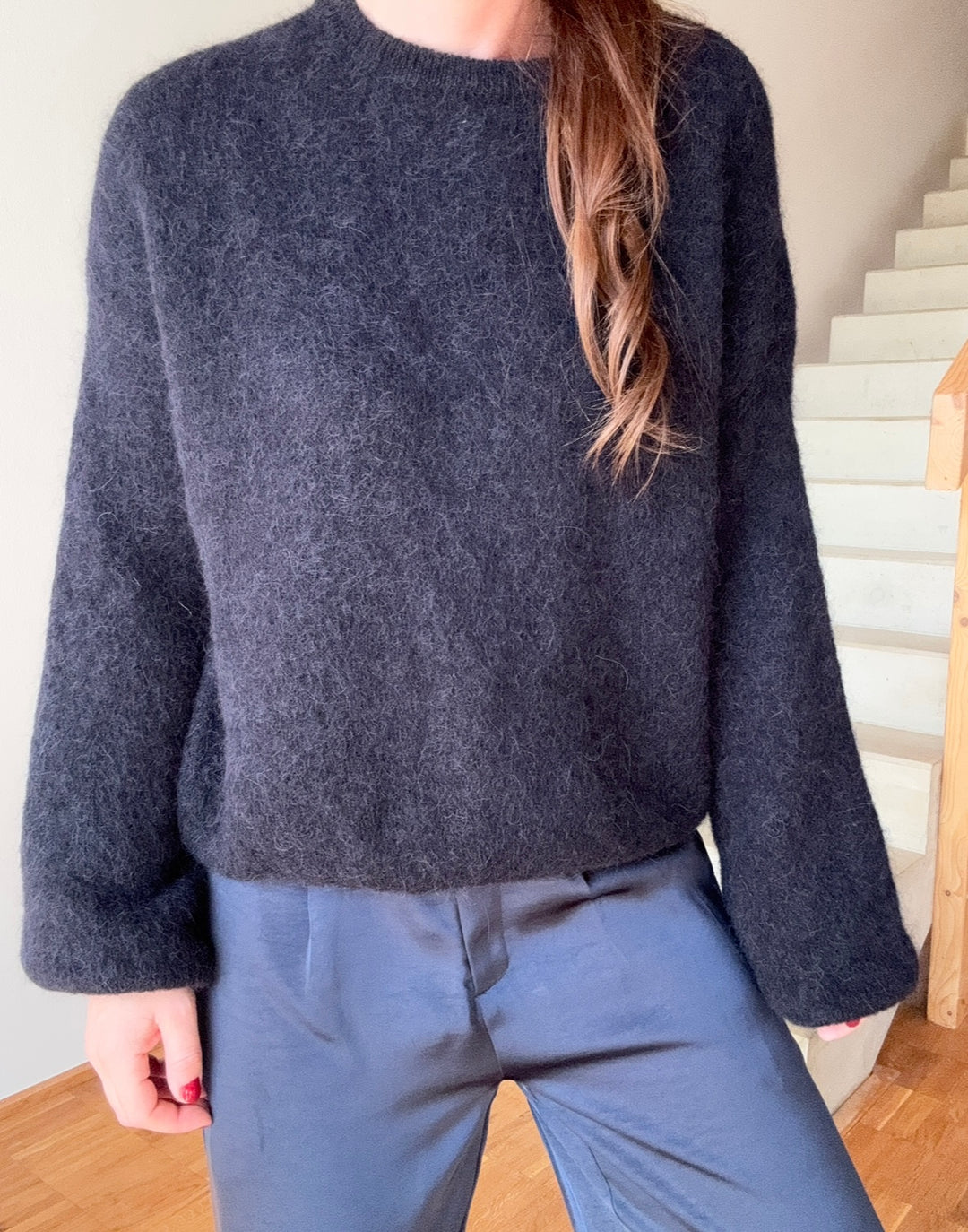 Verspielter Pullover - Navy