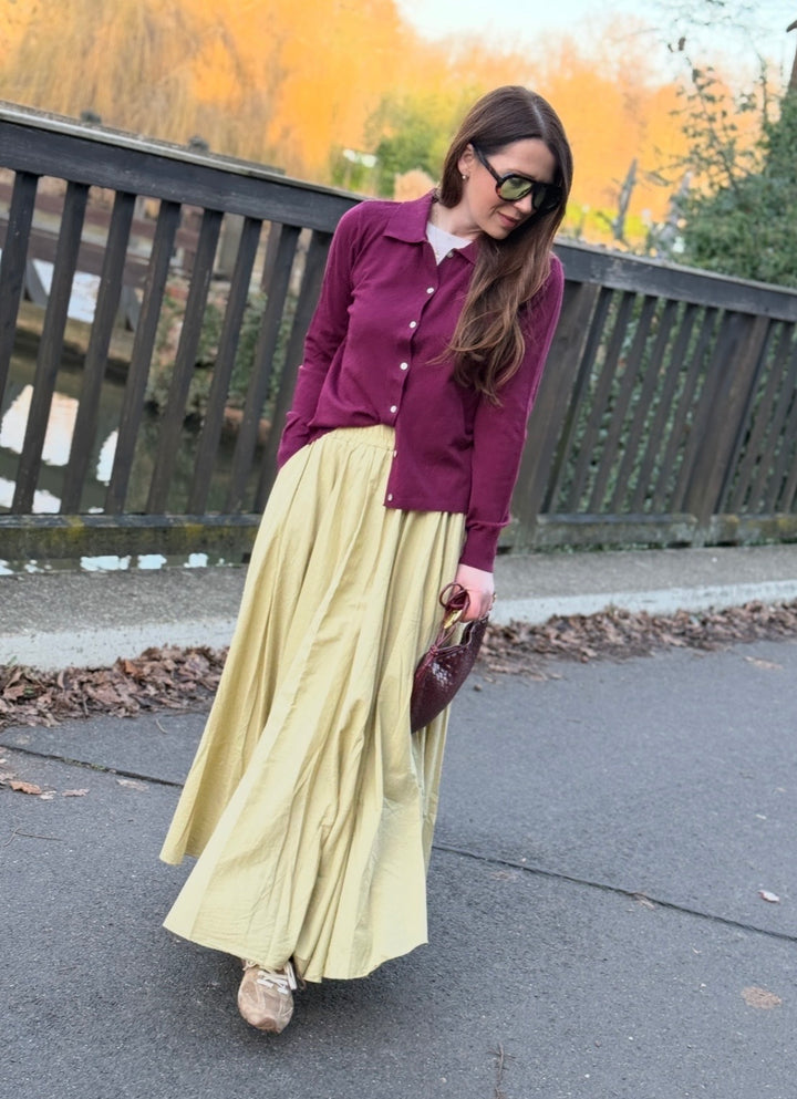 Rock aus Baumwolle - Lime