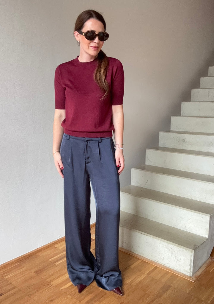 Basic-Shirt - Burgunder