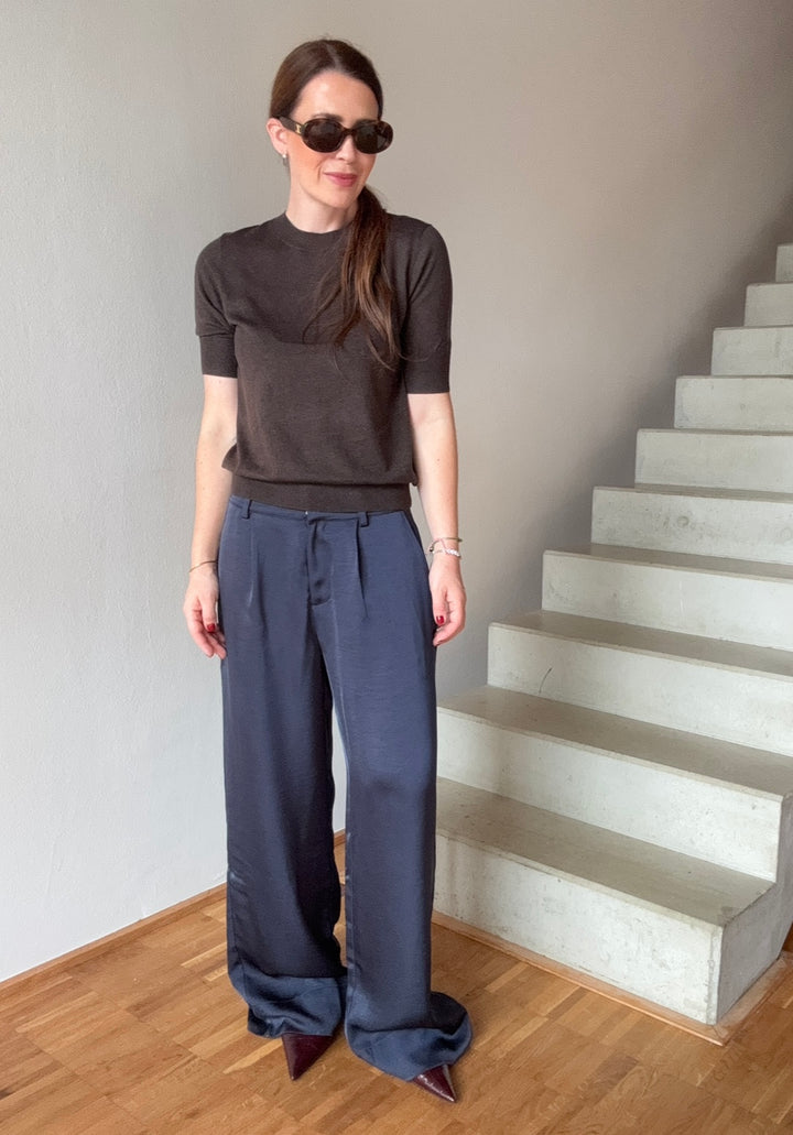 Basic-Shirt - Schokobraun