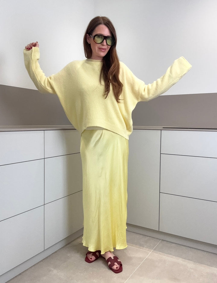 Baby-Alpaka Pullover - Gelb