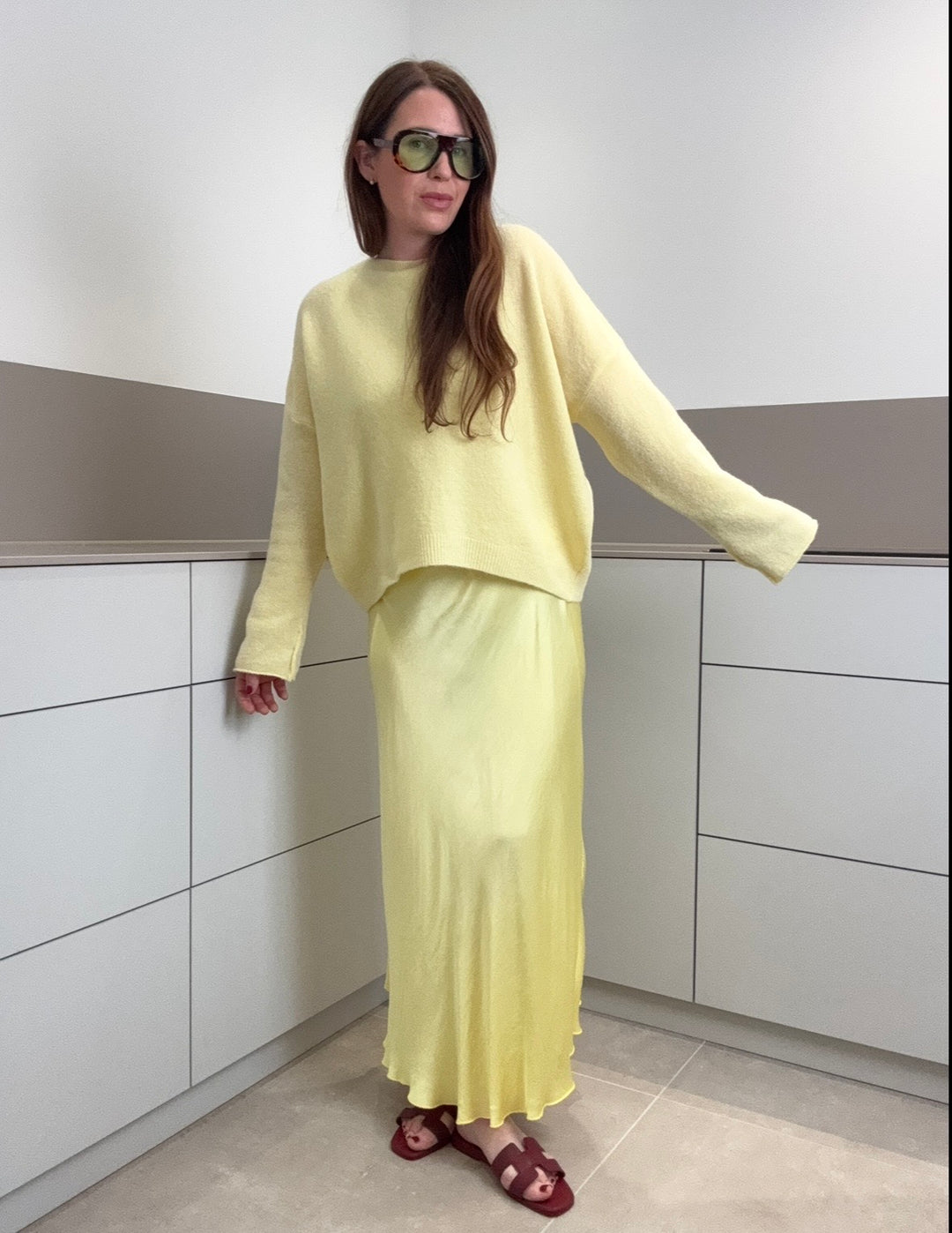 Baby-Alpaka Pullover - Gelb