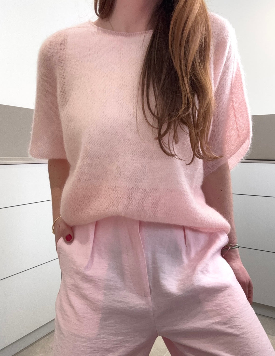 Stoffhose - Rosa
