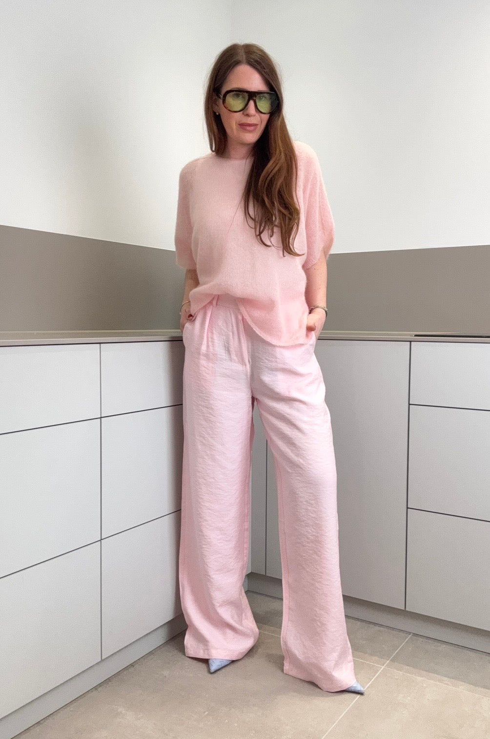 Stoffhose - Rosa