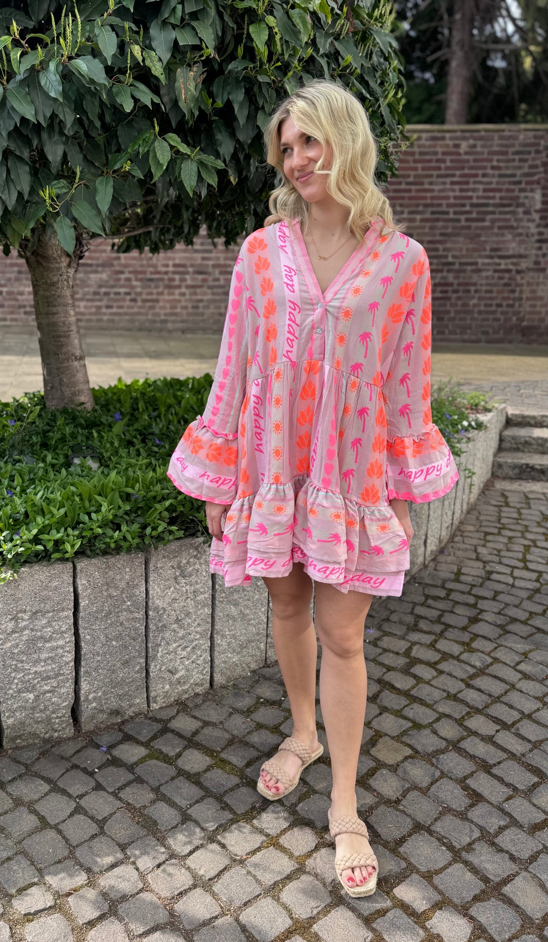 Verspieltes Kleid - Pink