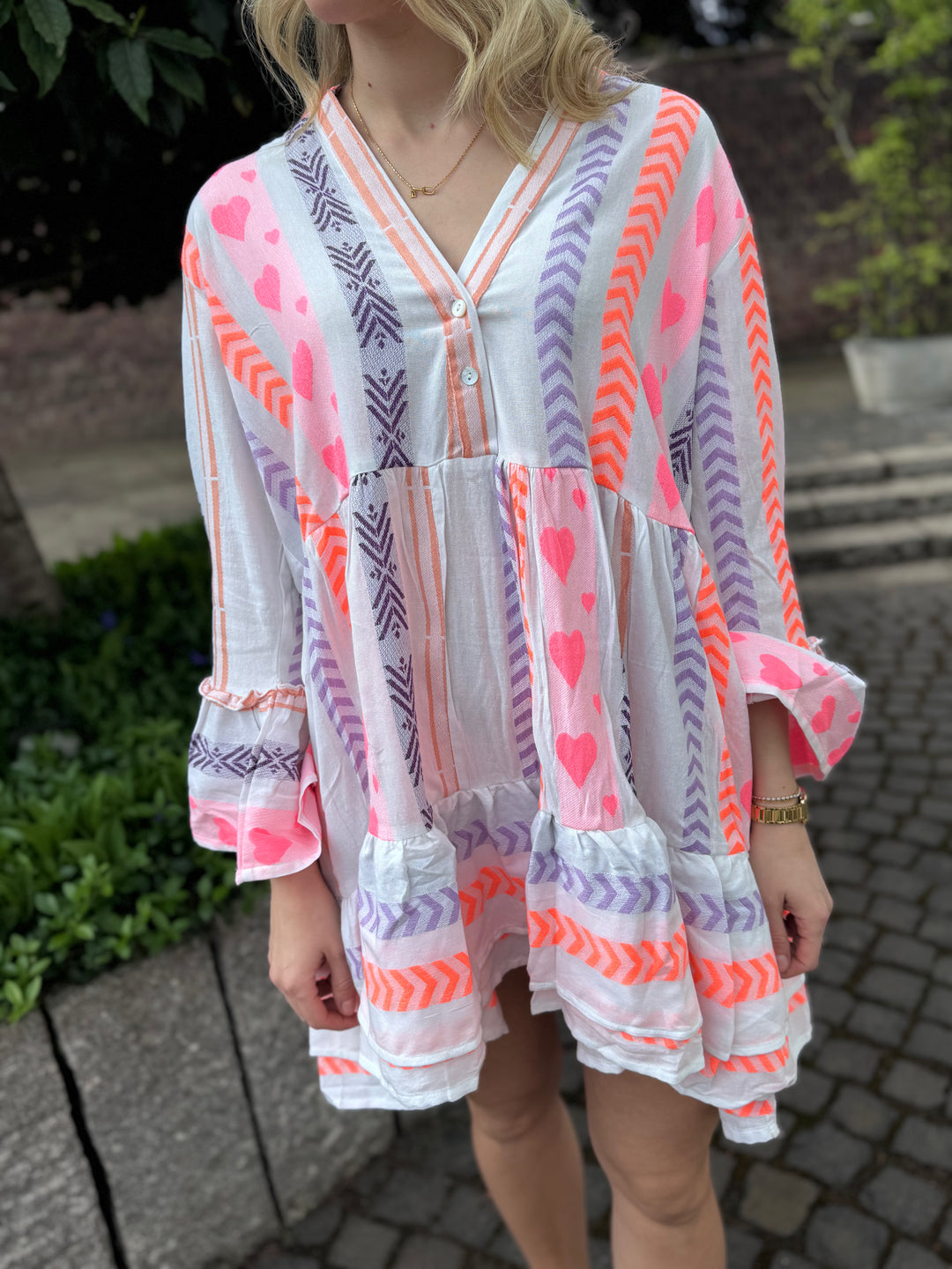 Verspieltes Kleid - Flieder