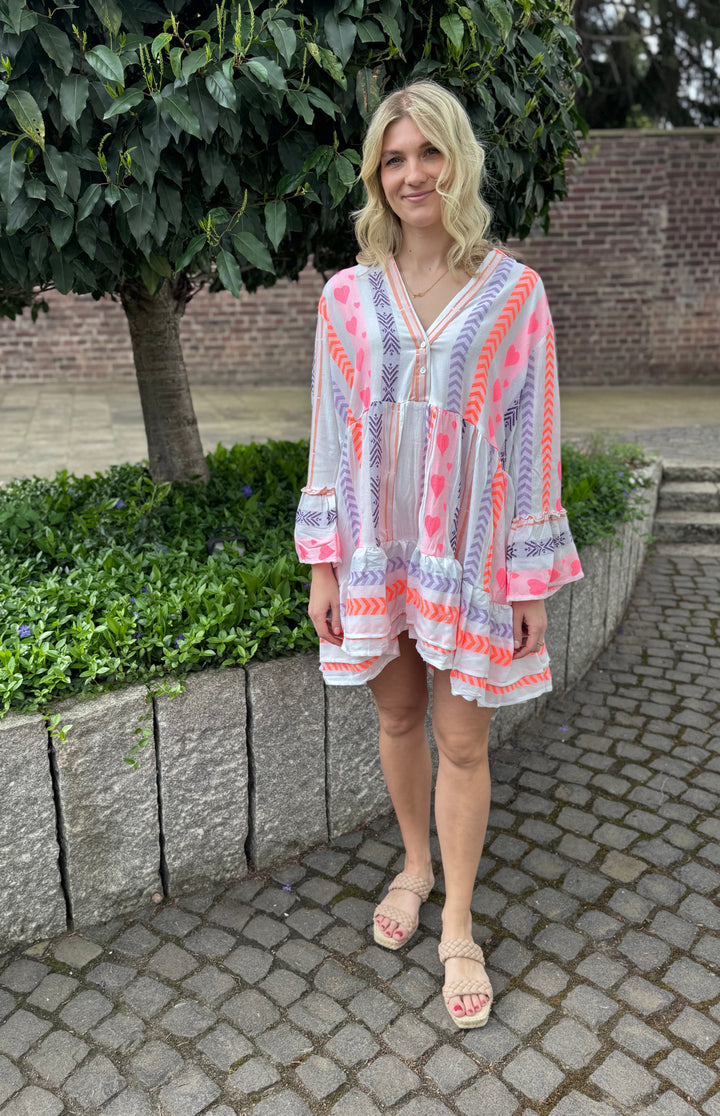 Verspieltes Kleid - Flieder