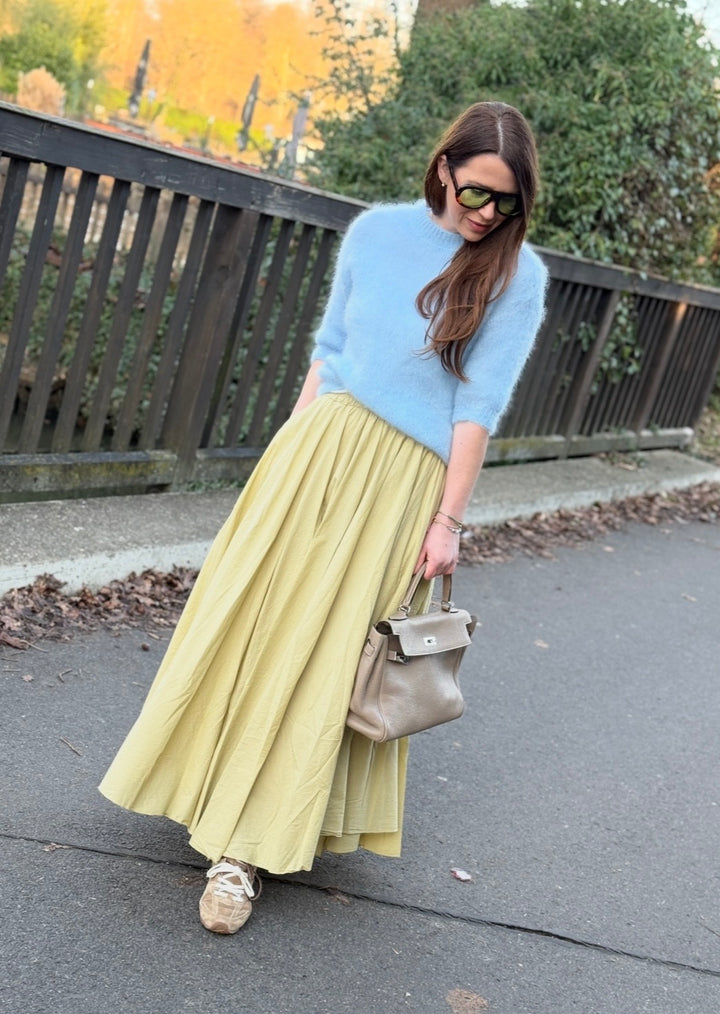 Rock aus Baumwolle - Lime