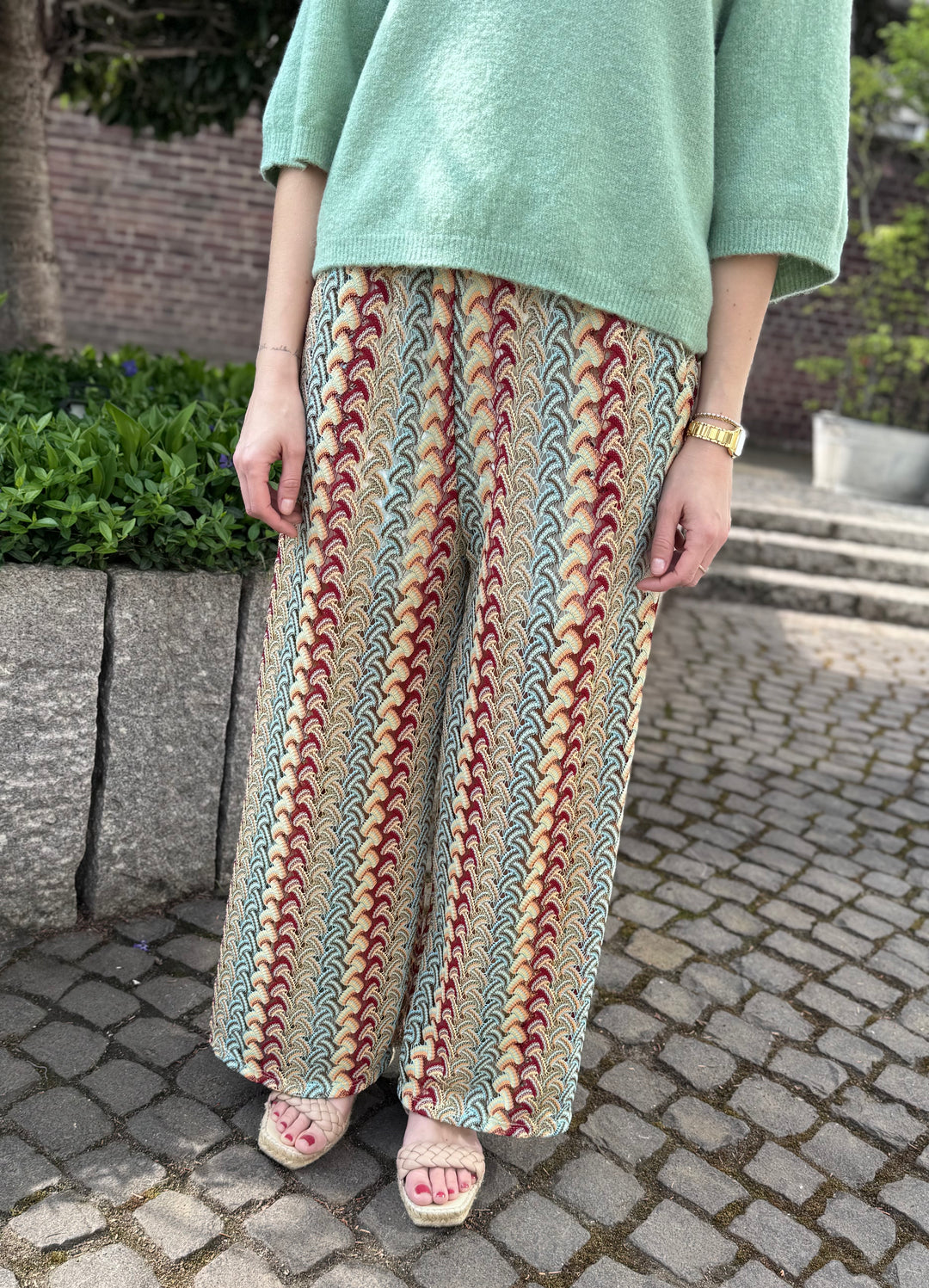 Strickhose - Burgunder