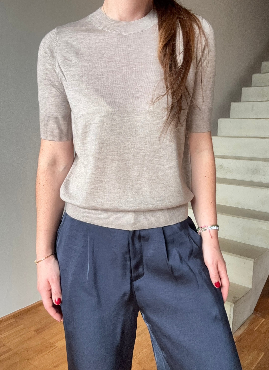 Basic-Shirt - Beige