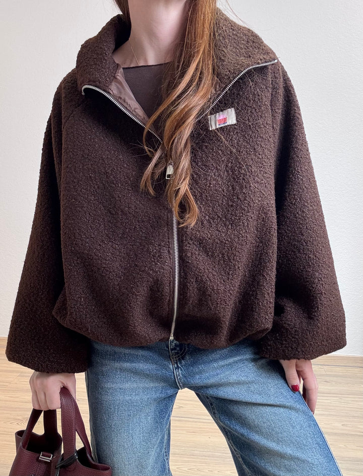 Softe Jacke - Braun