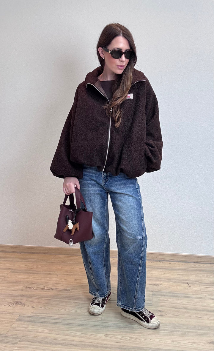 Softe Jacke - Braun