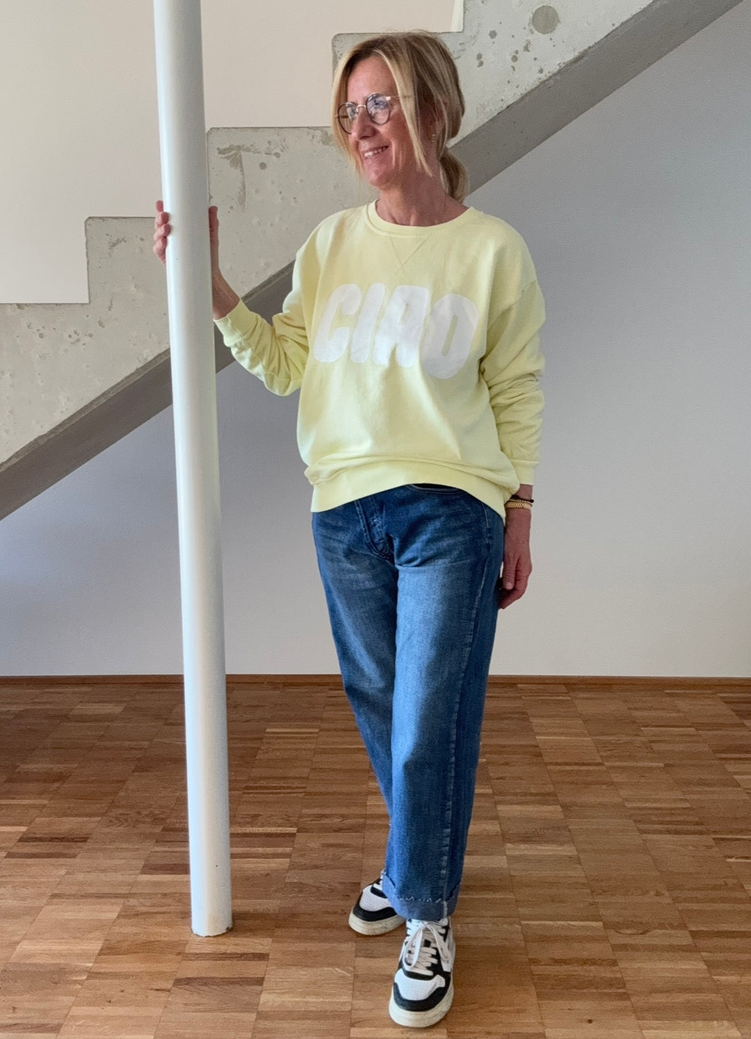 Weite Jeans - Blau