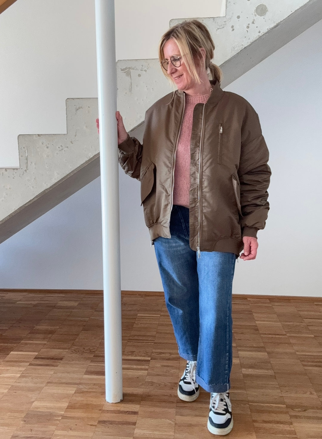 Bomberjacke - Braun