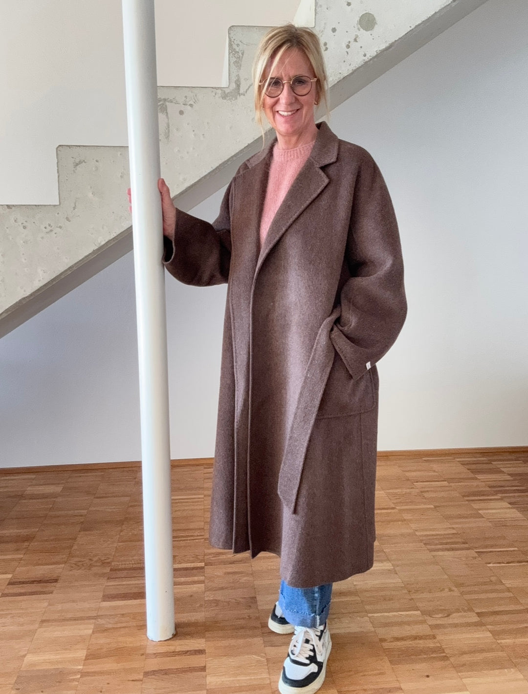 Oversize-Mantel - Schoko