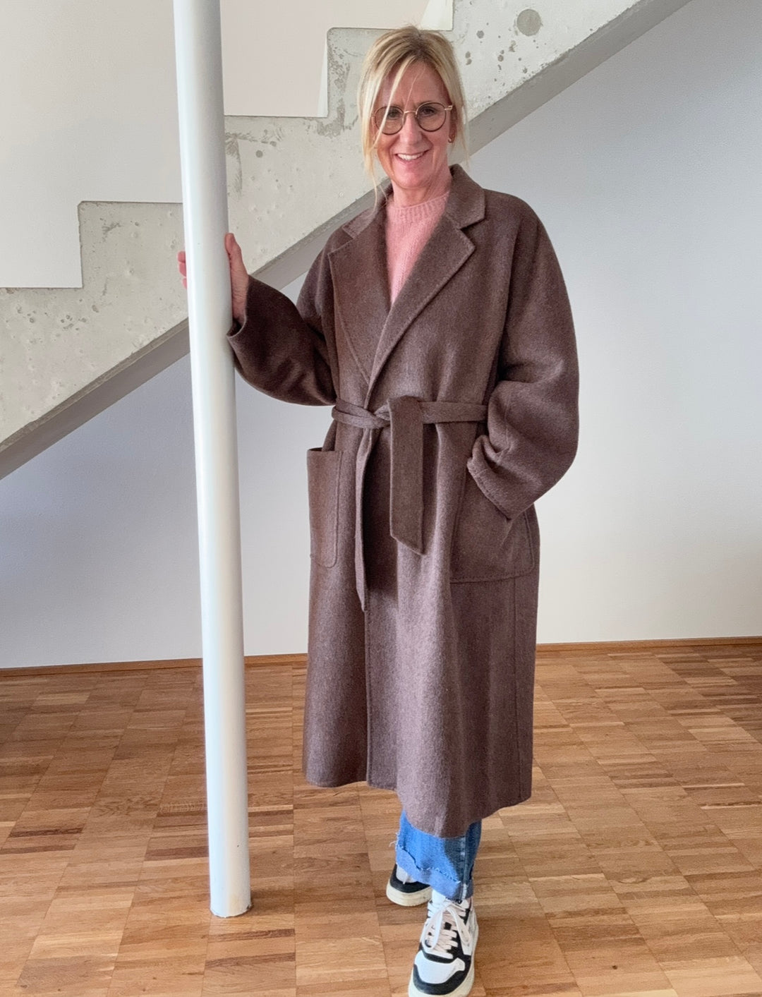 Oversize-Mantel - Schoko