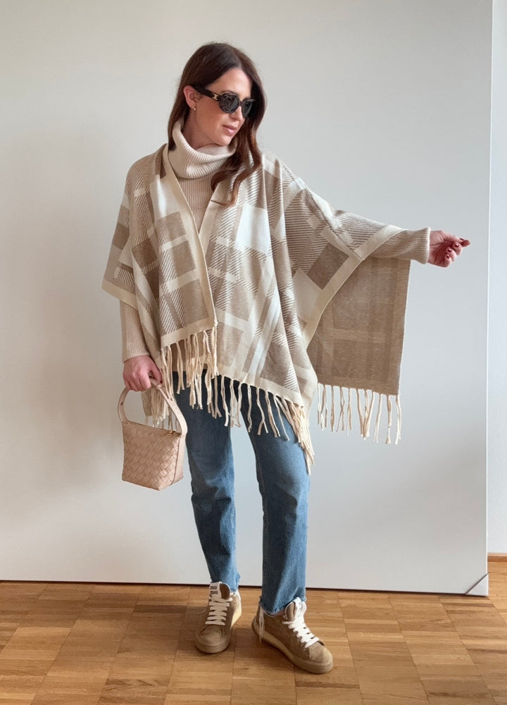 Rollkragenpullover - Creme