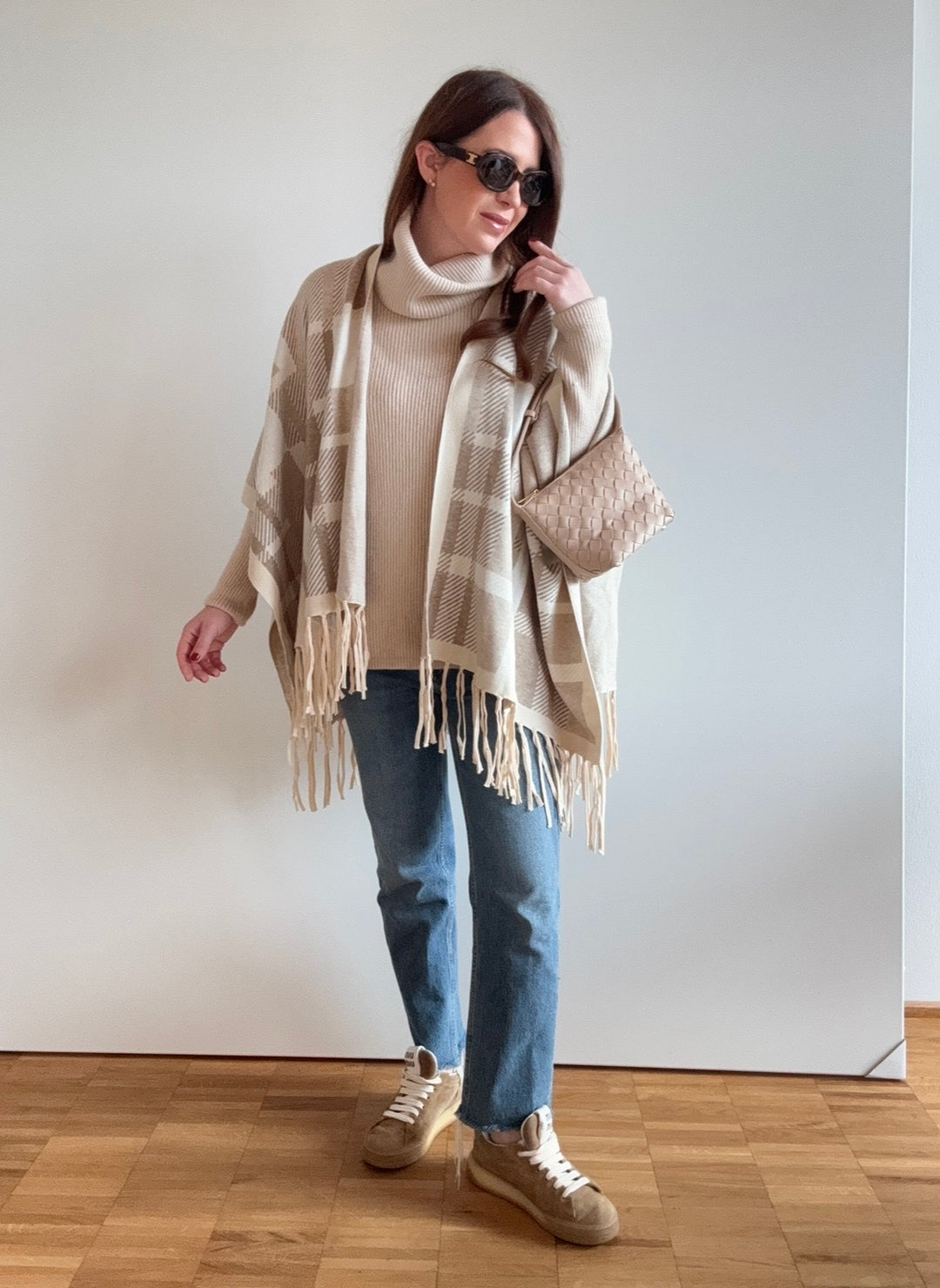 Rollkragenpullover - Creme